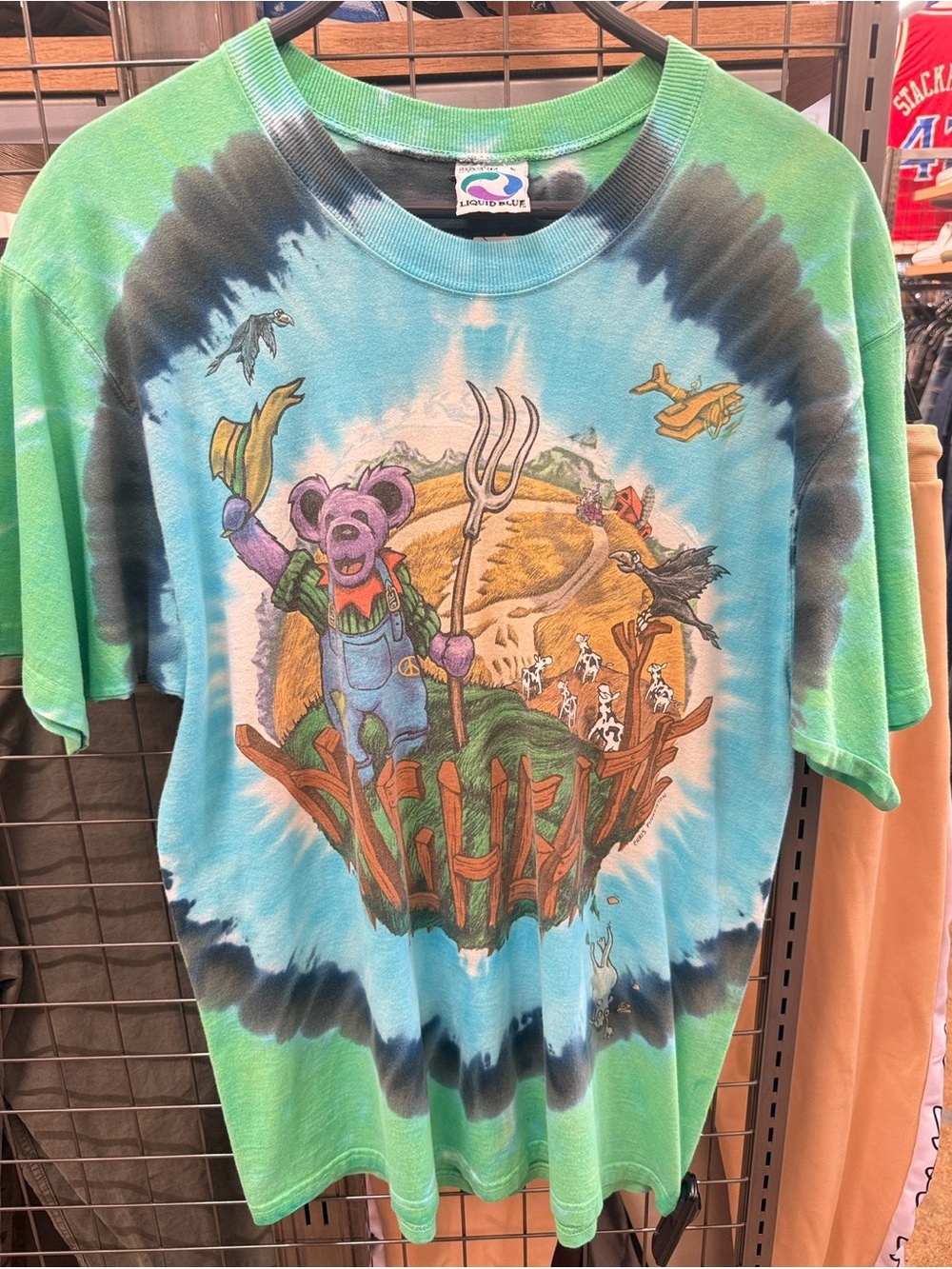 Vintage 1995 Grateful Dead Liquid Blue T-Shirt L